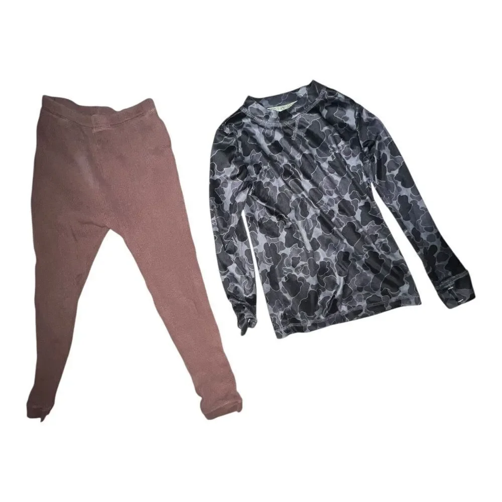 Fruit of the Loom Chill Chasers Boy 4 Piece Long Underwear Boys Shirts Pants 6/7